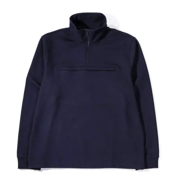 MEN'S A.P.C. BELGRADE SWEATSHIRT Navy Blue Large - Picture 2 of 7